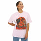 Midnight Cat Unisex Oversized Boxy Tee image 2