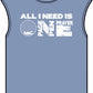 ALL_I_NEED_IS Unisex Garment-Dyed Muscle Tee image
