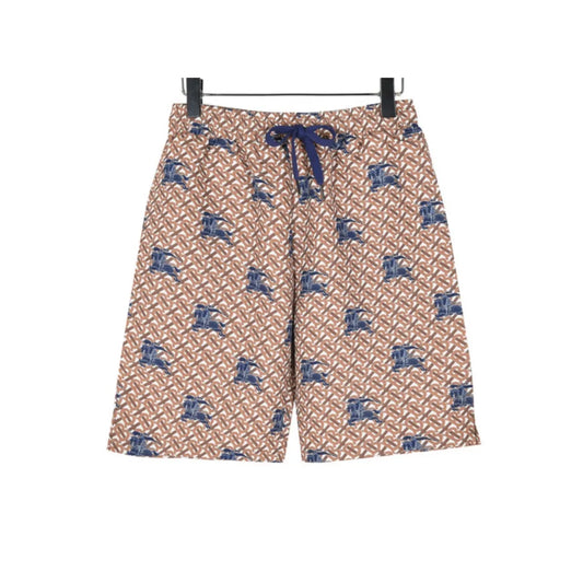 BUR All-Over Monogram Knight Print Shorts in Brown - 371 – bbr0000371 image 0