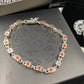 CH Silver Dice Bracelet - CH0053 - Orange image