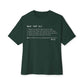 Beef Definition Unisex Oversized Boxy Tee - Forest, XL image