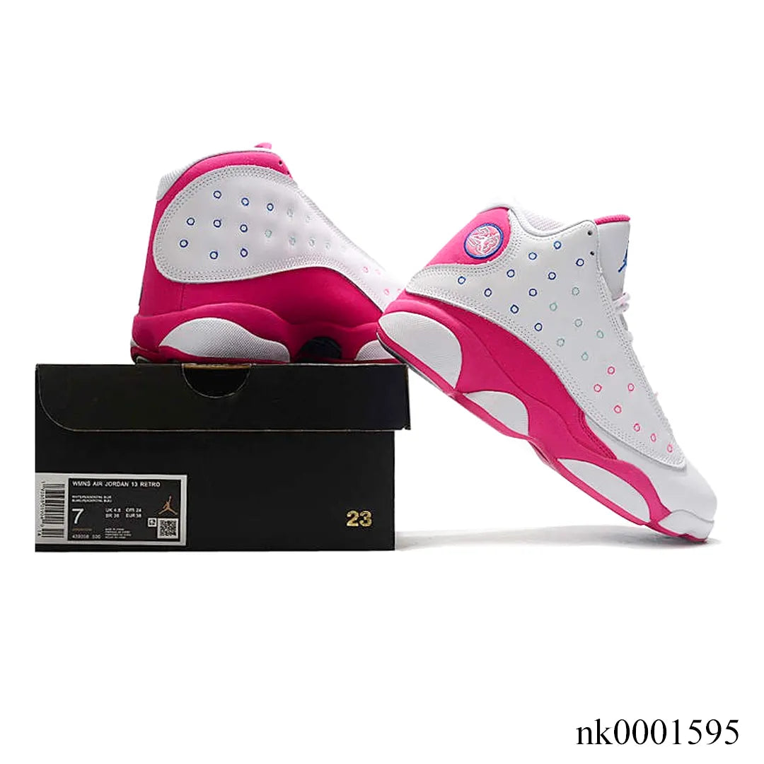 AJ 13 White Pink Blue Shoes Sneakers - nk0001595 image 2