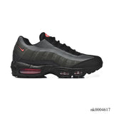 AM 95 Black Bright Crimson Shoes Sneakers - nk0004617 image 0