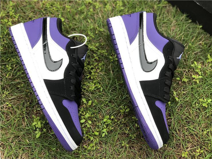 AJ 1 Low Court Purple (GS) Shoes Sneakers - nk0000731 image 4