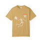 Halloween Basketball Skeleton Unisex Garment-Dyed T-shirt image