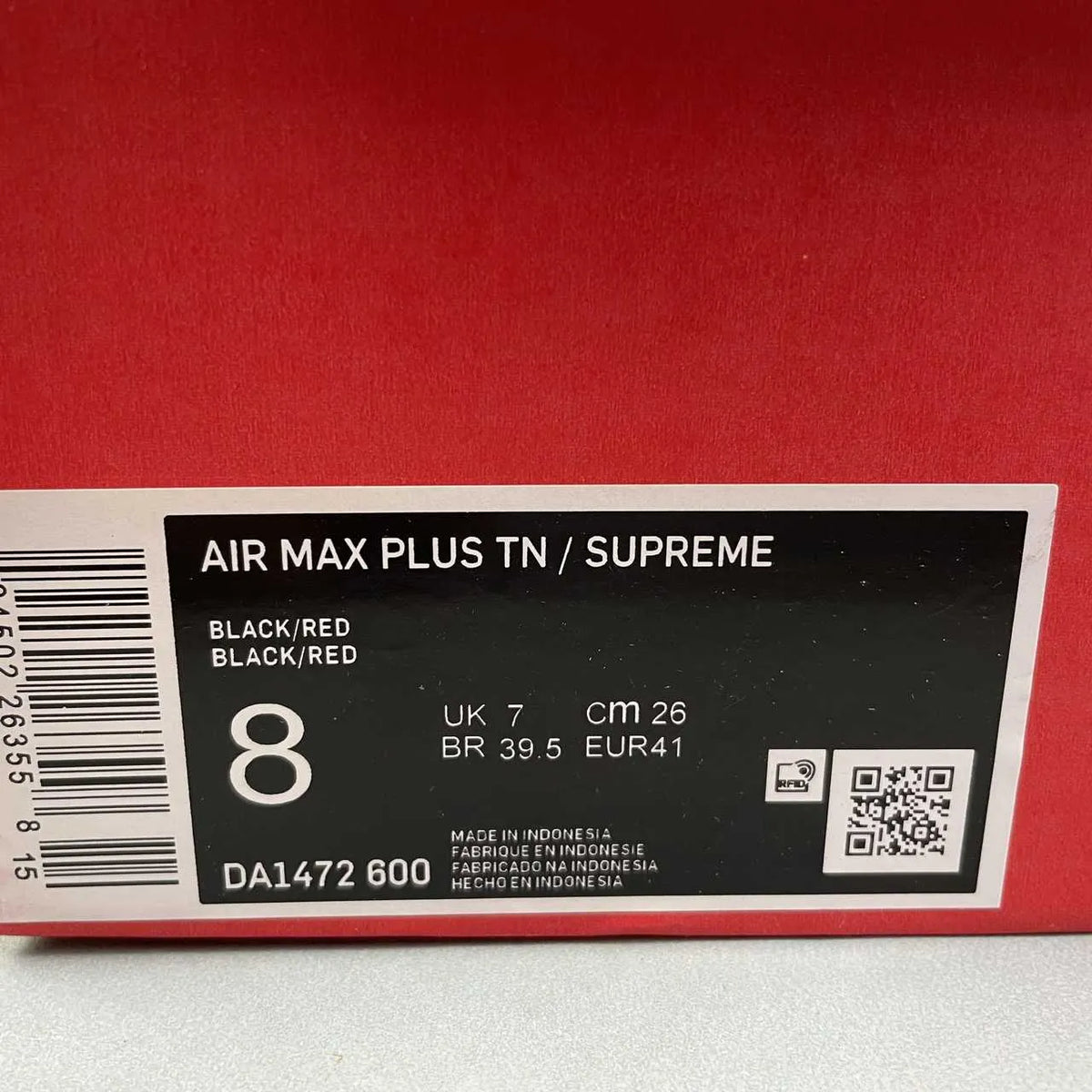 NK x SUP AM Plus TN University Red Shoes Sneakers - nk0005400 image 17