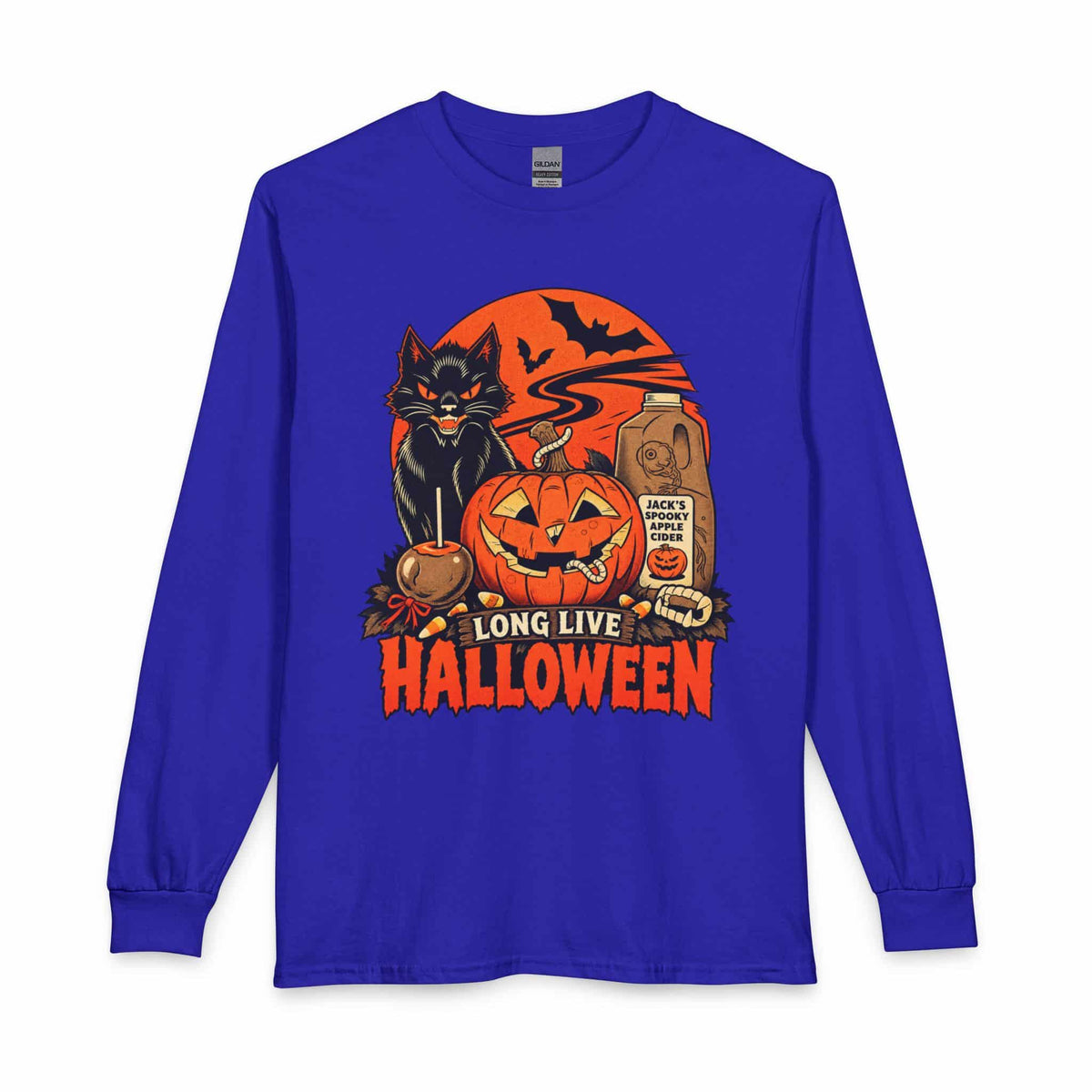 Midnight Cat Long Sleeve T-Shirt image