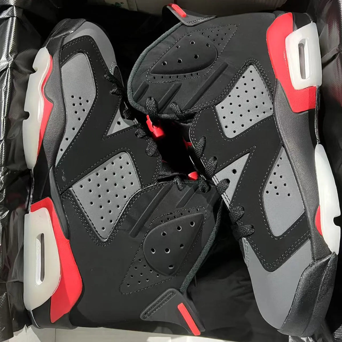 AJ 6 Fire Red Shoes Sneakers – nk0004367 image 8