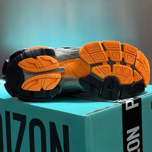BLCG Runner Worn-Out Black Orange Fluo Shoes Sneakers - bl0000032 image 7