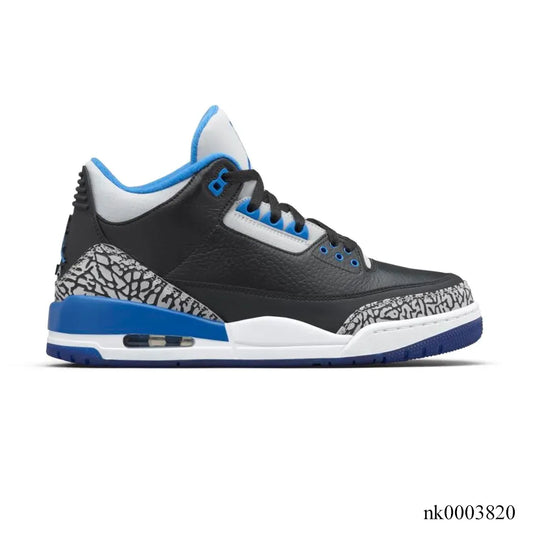 AJ 3 Sport Blue Shoes Sneakers - nk0003820 image 0