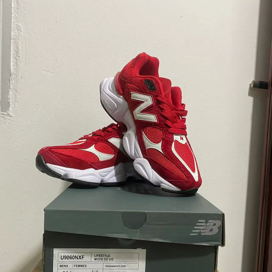 NB 9060 Crimson Red White Shoes Sneakers - nk0005370 image 2