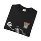 Halloween Basketball Skeleton Unisex Garment-Dyed T-shirt image 2