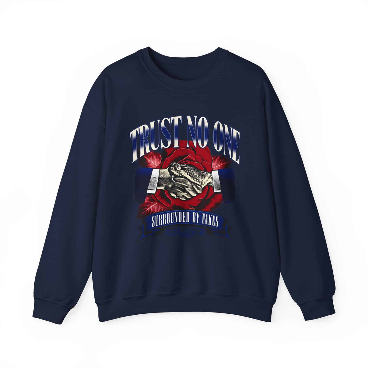 Graphic Print Crewneck Sweatshirt - POD0037 image