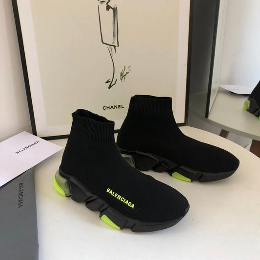 BLCG Speed Clear Sole Black Yellow Fluo Shoes Sneakers - bl0000029 image 2
