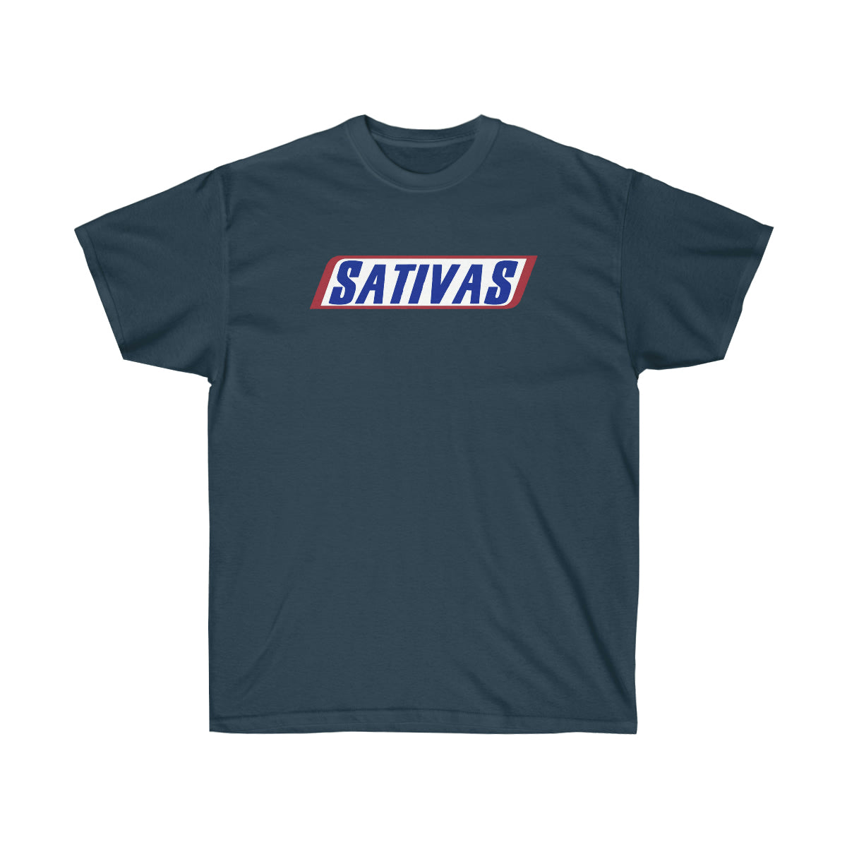 Sativas Color Men T-Shirt - Blue Dusk, 2XL image