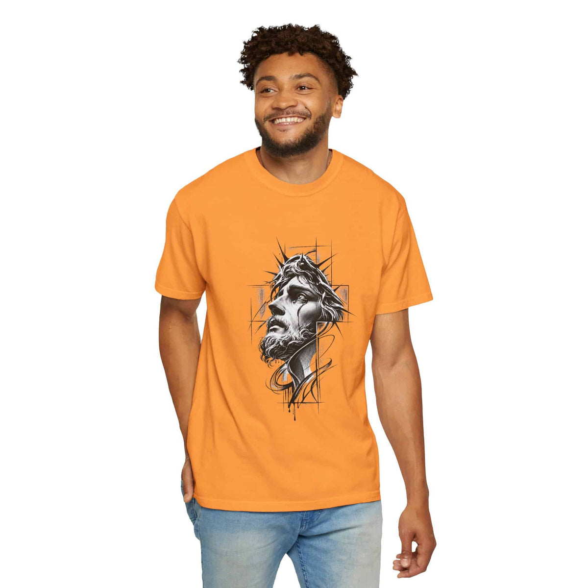 Crown of Faith 1 Unisex Garment-Dyed T-shirt image 45