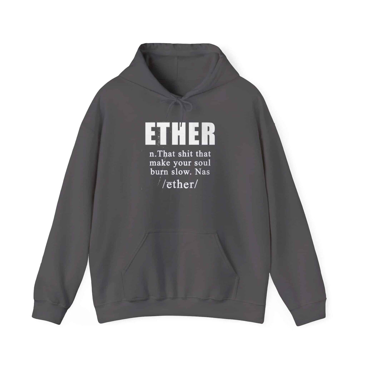 Ether Hooded Sweatshirt - 5XL, Charcoal image