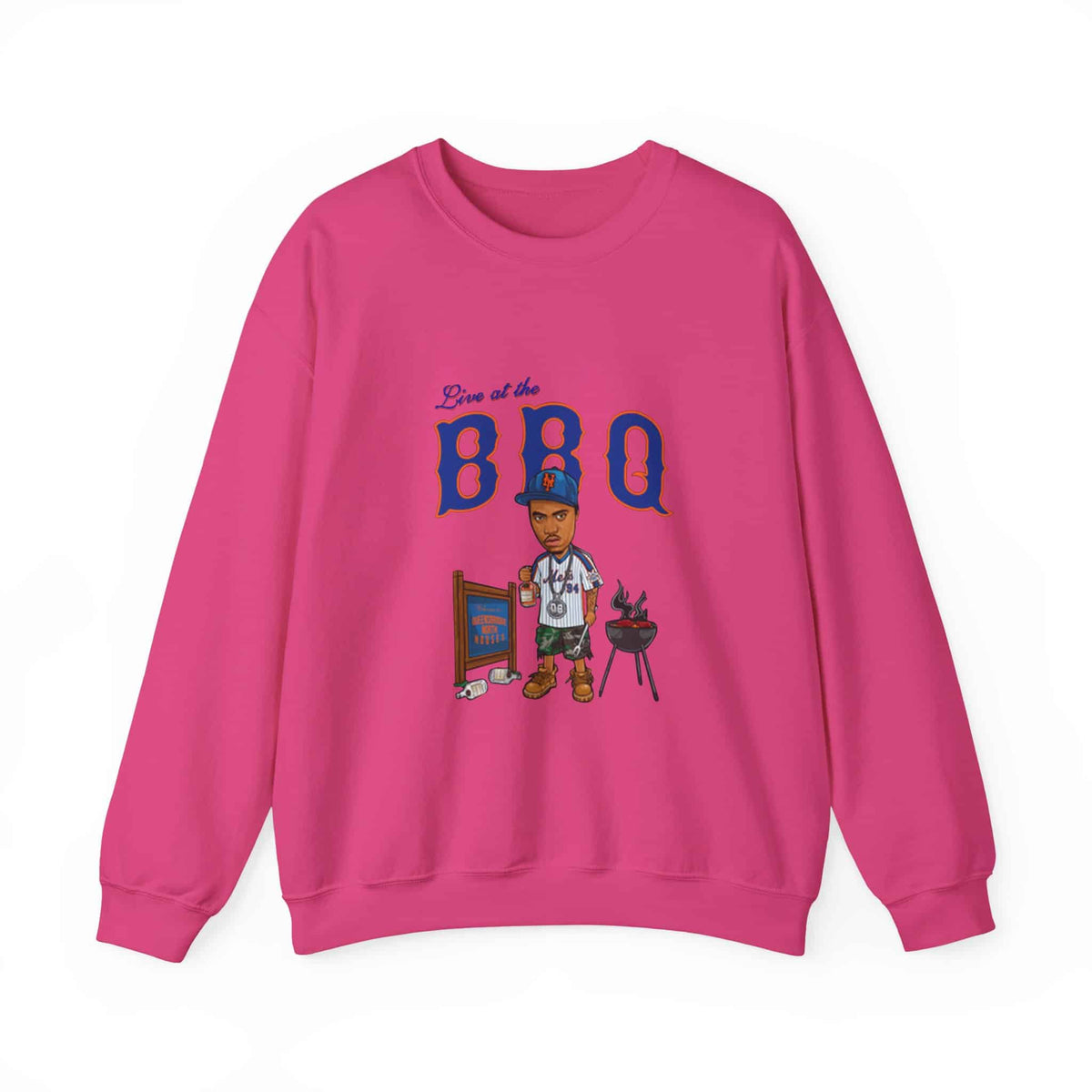 Rap Nas Live At The BBQ Crewneck Sweatshirt image