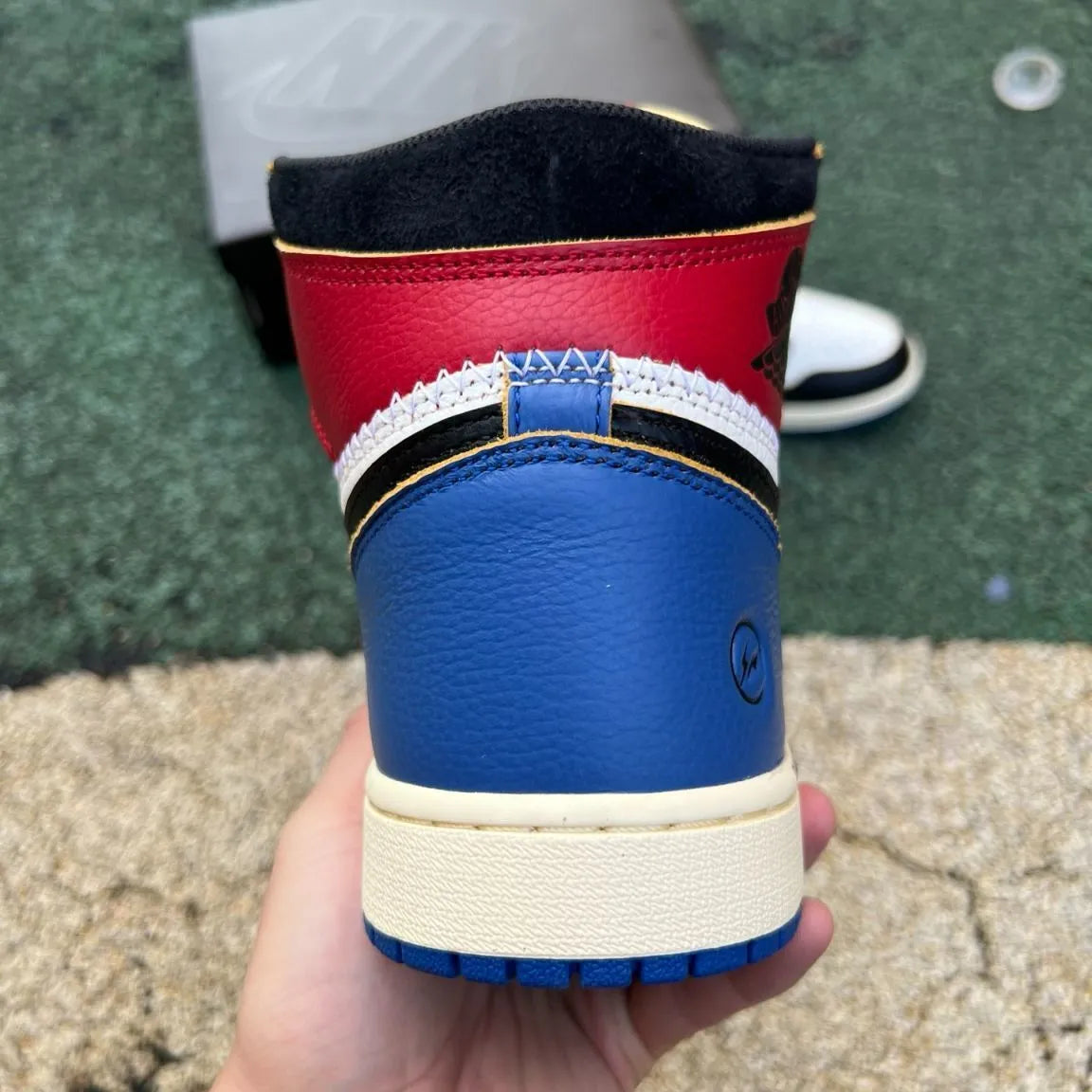 Fragment x Union LA x AJ 1 High OG Varsity Red Shoes Sneakers – nk0004749 image 6