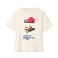 Rap Is My Life Unisex Oversized Boxy Tee - Natural, XS image