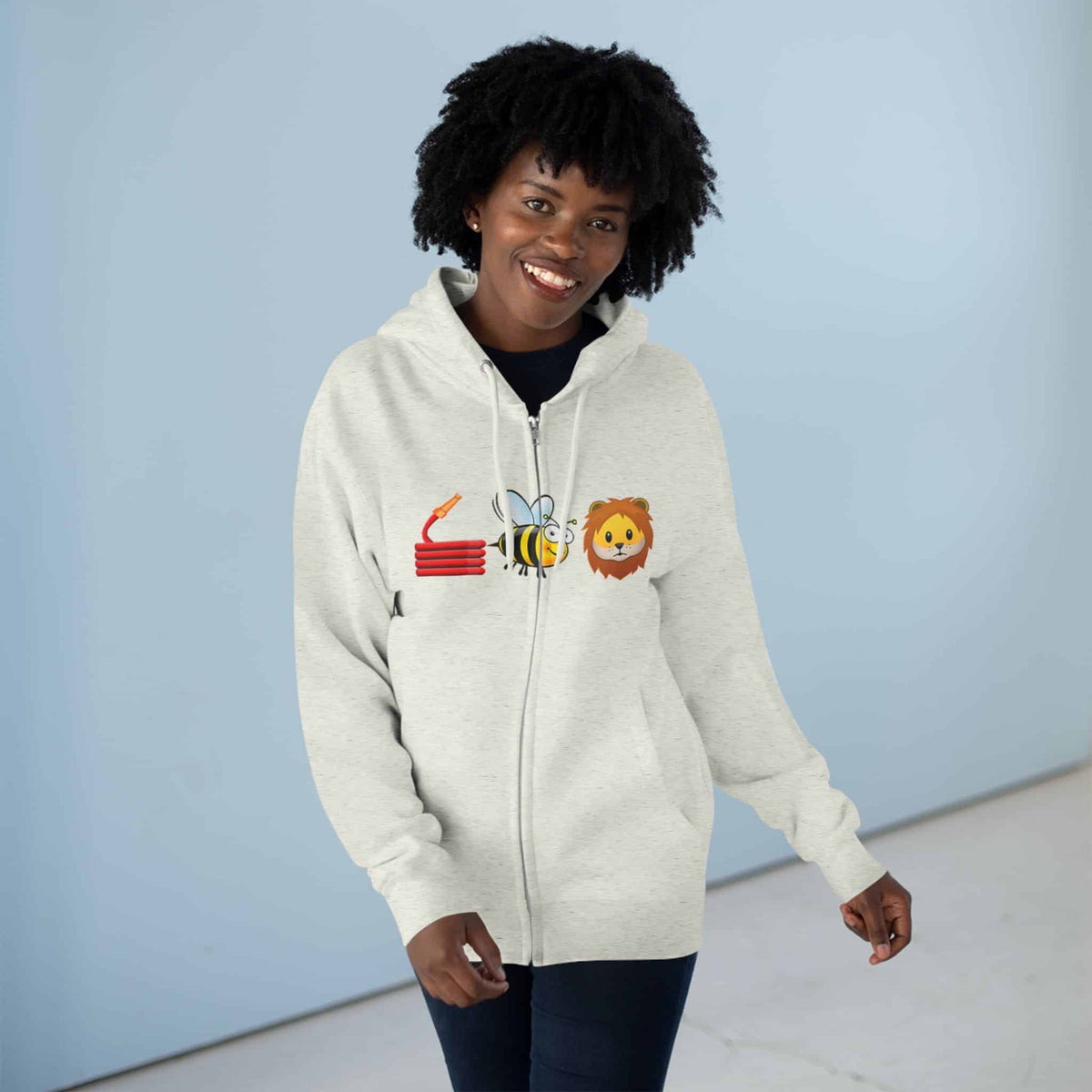 Bee Unisex Zip Hoodie image 18