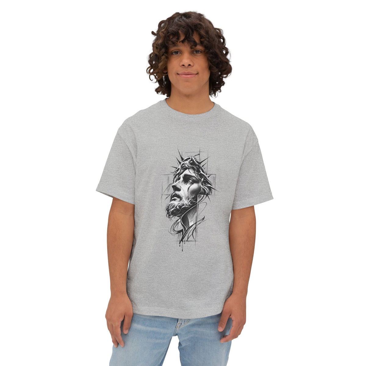 Crown of Faith 1 Unisex Oversized Boxy Tee image 27