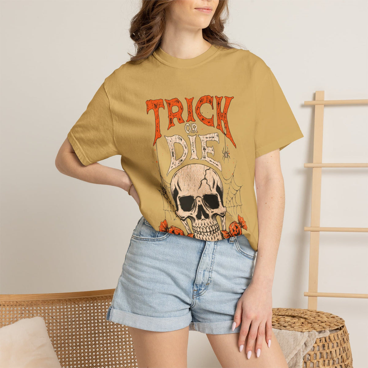 TRICK OR DIE Unisex Garment-Dyed T-shirt image 54