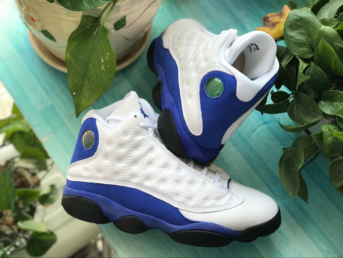 AJ 13 Retro White Hyper Royal Black Shoes Sneakers - nk0000665 image 6