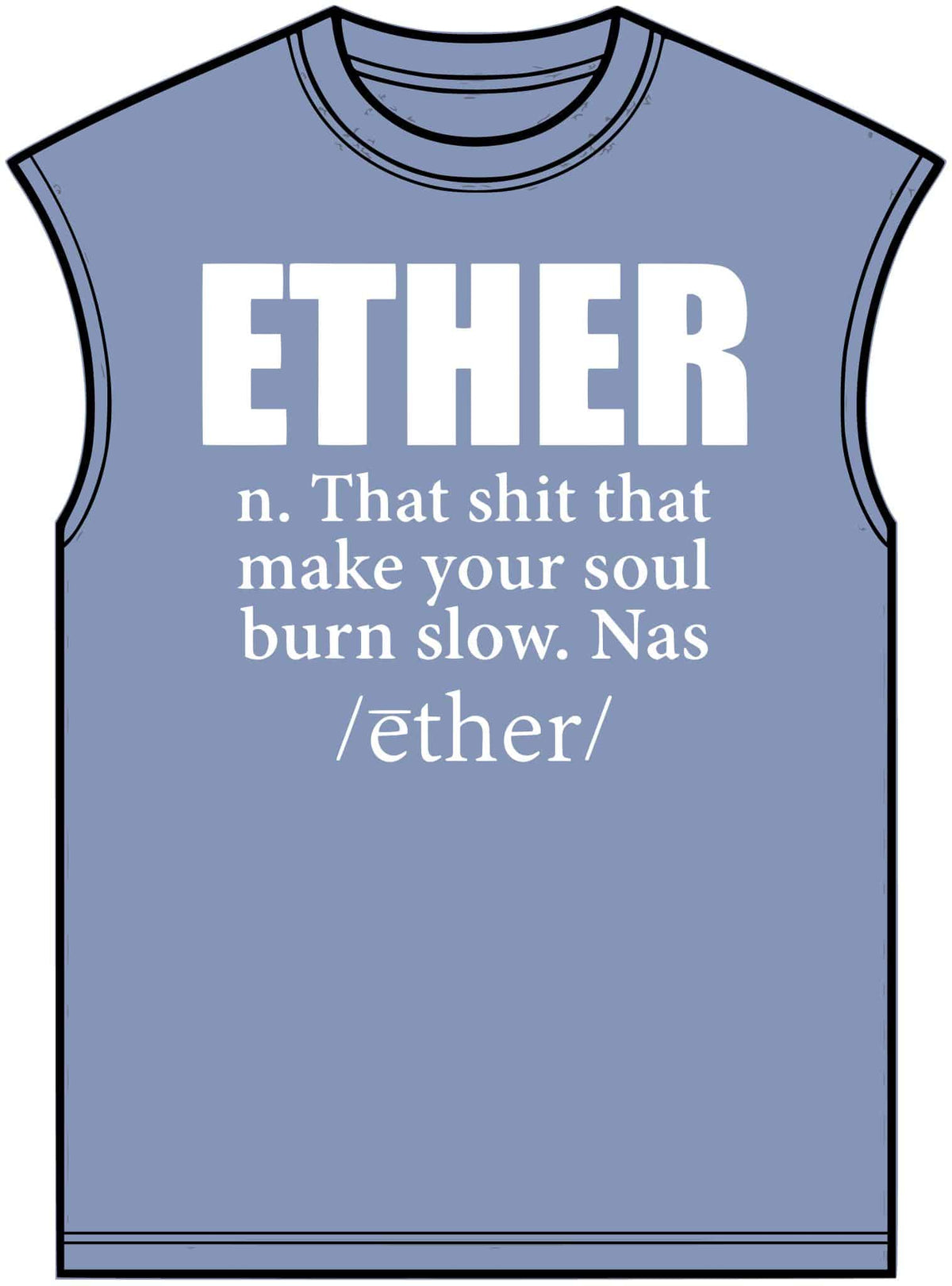 Ether Unisex Garment-Dyed Muscle Tee image 8