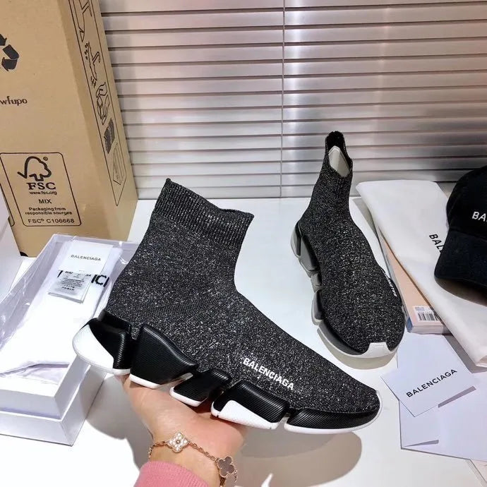 BLCG Speed 2.0 Recycled Knit Grey White Black Shoes Sneakers – bl0000011 image 2
