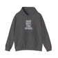 Graphic Print Hooded Sweatshirt - POD0033 - L, Charcoal image