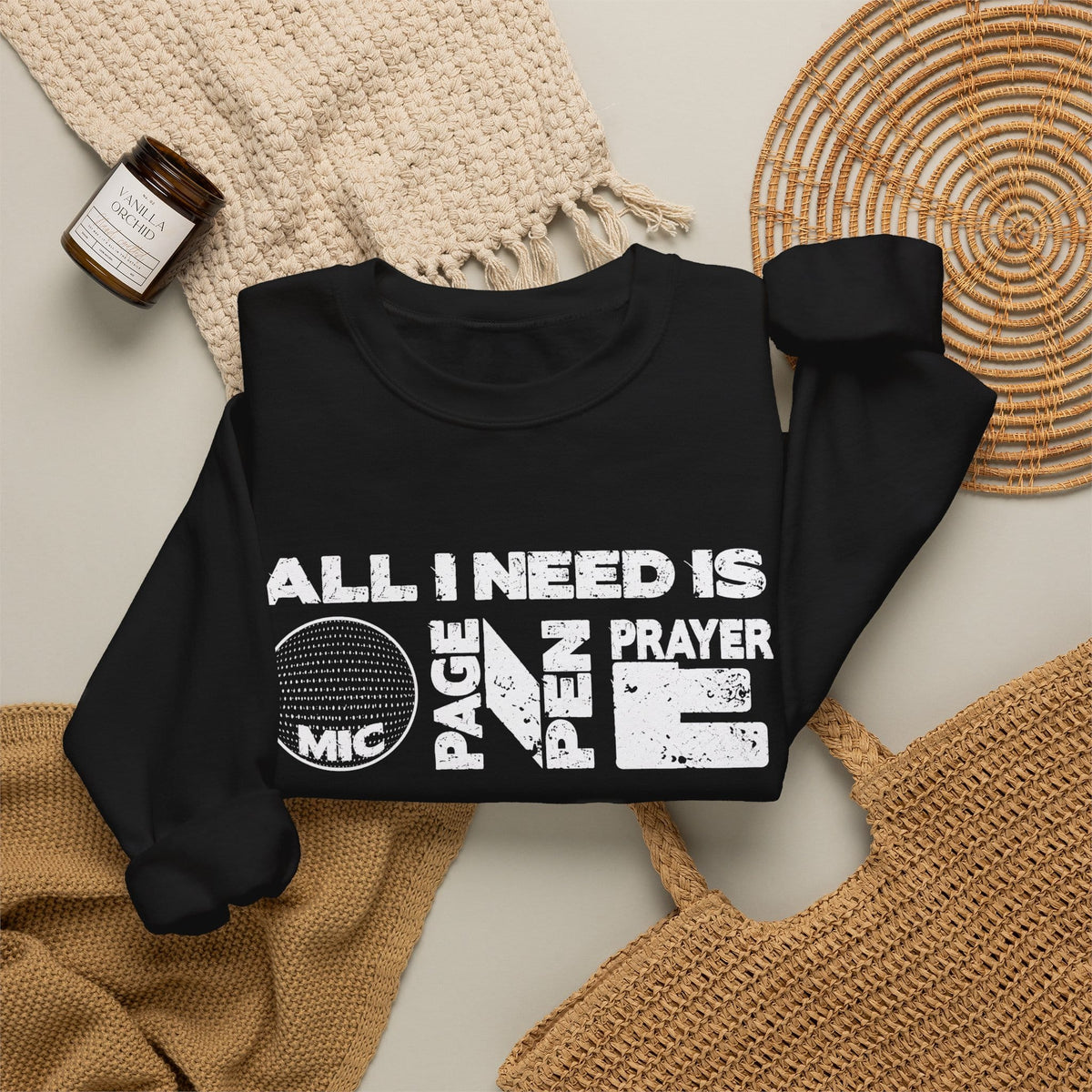 ALL_I_NEED_IS Crewneck Sweatshirt image 3