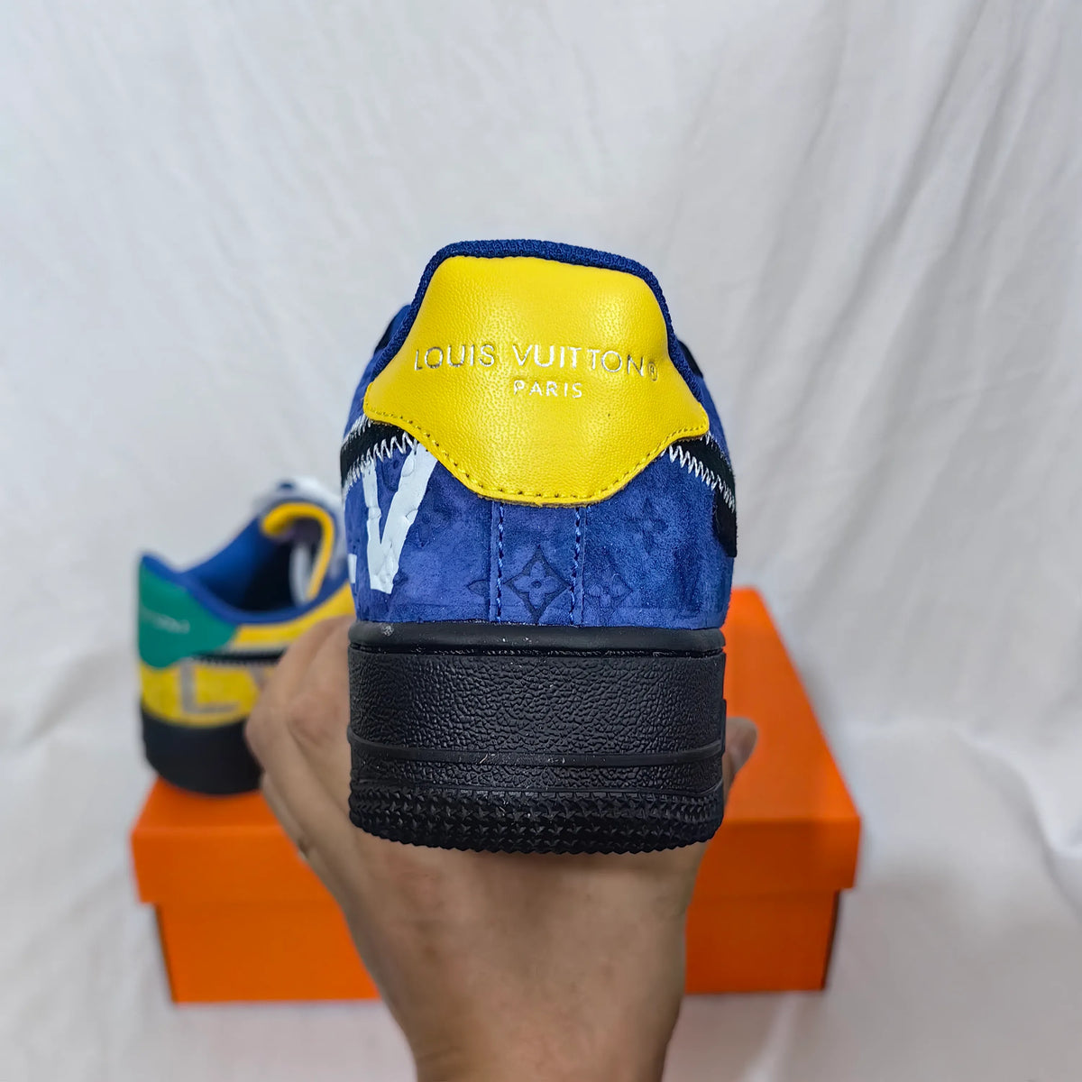 LV x AF 1 Low "Multi-Color Patchwork" Shoes Sneakers - nk0005327 image 7