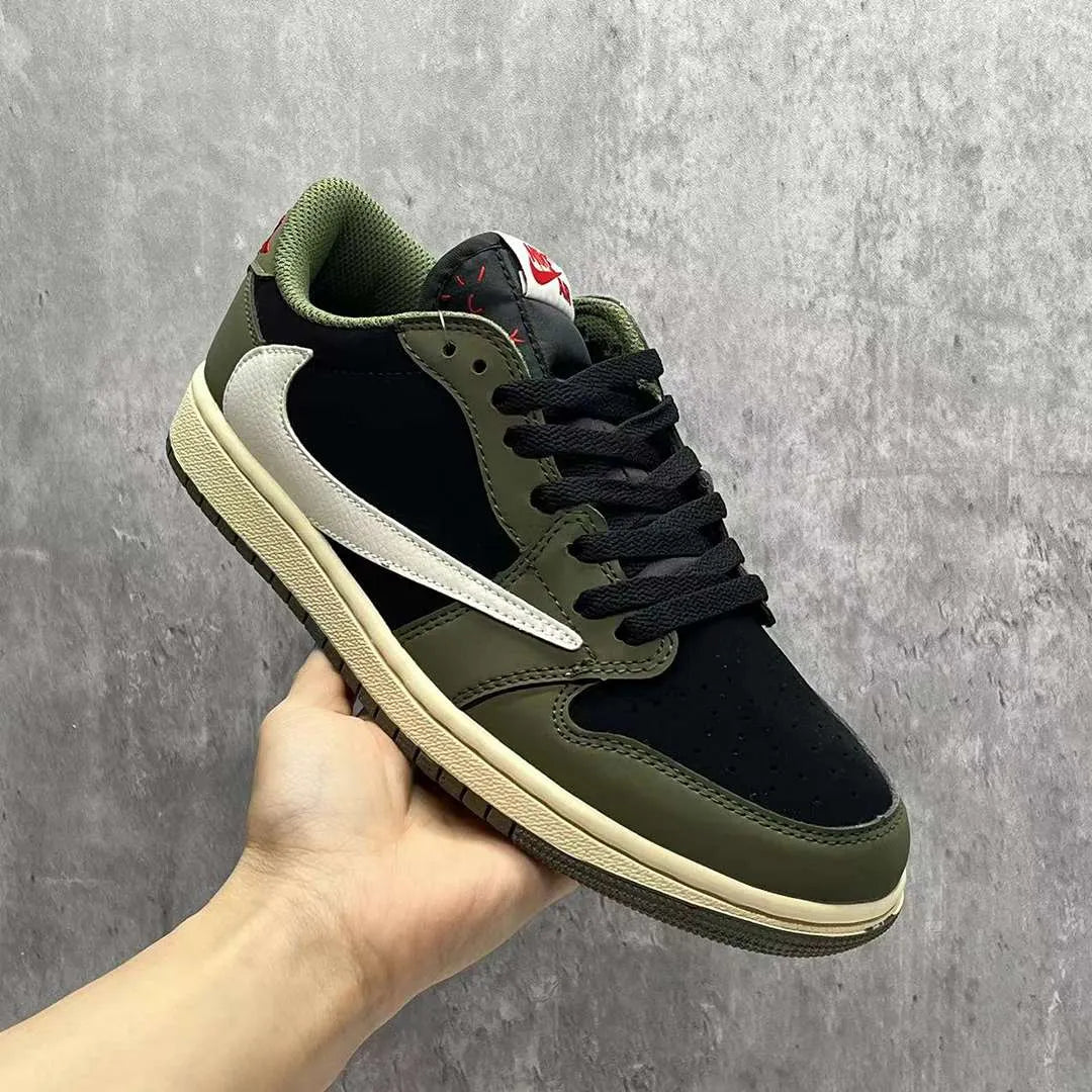 Travis Scott x AJ 1 Low OG Black Olive Shoes Sneakers – nk0003548 image 4