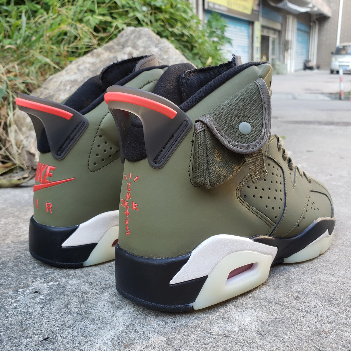 Travis Scott x AJ 6 Olive Shoes Sneakers – nk0000015 image 8