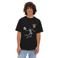 Halloween Basketball Skeleton Unisex Oversized Boxy Tee image 5