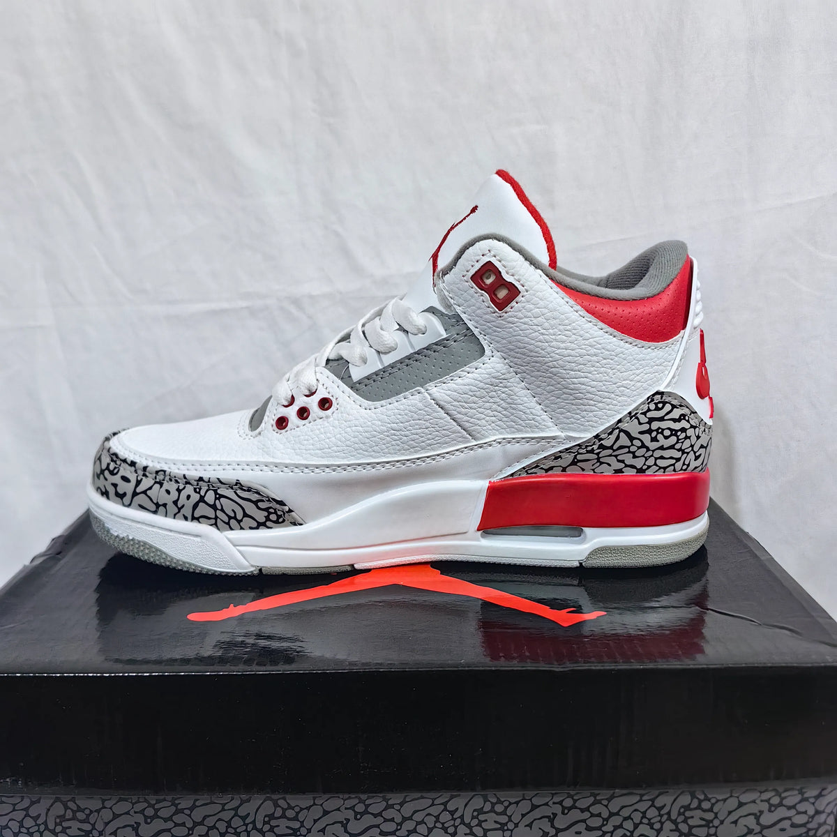 AJ 3 Retro Fire Red Shoes Sneakers - nk0002330 image 11
