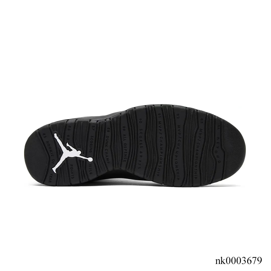 AJ 10 Retro Blackout Shoes Sneakers - nk0003679 image 4