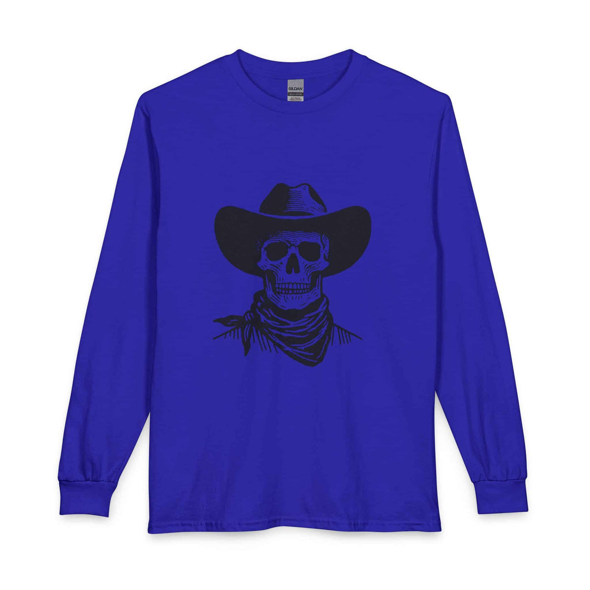 Outlaw Skull Long Sleeve T-Shirt image