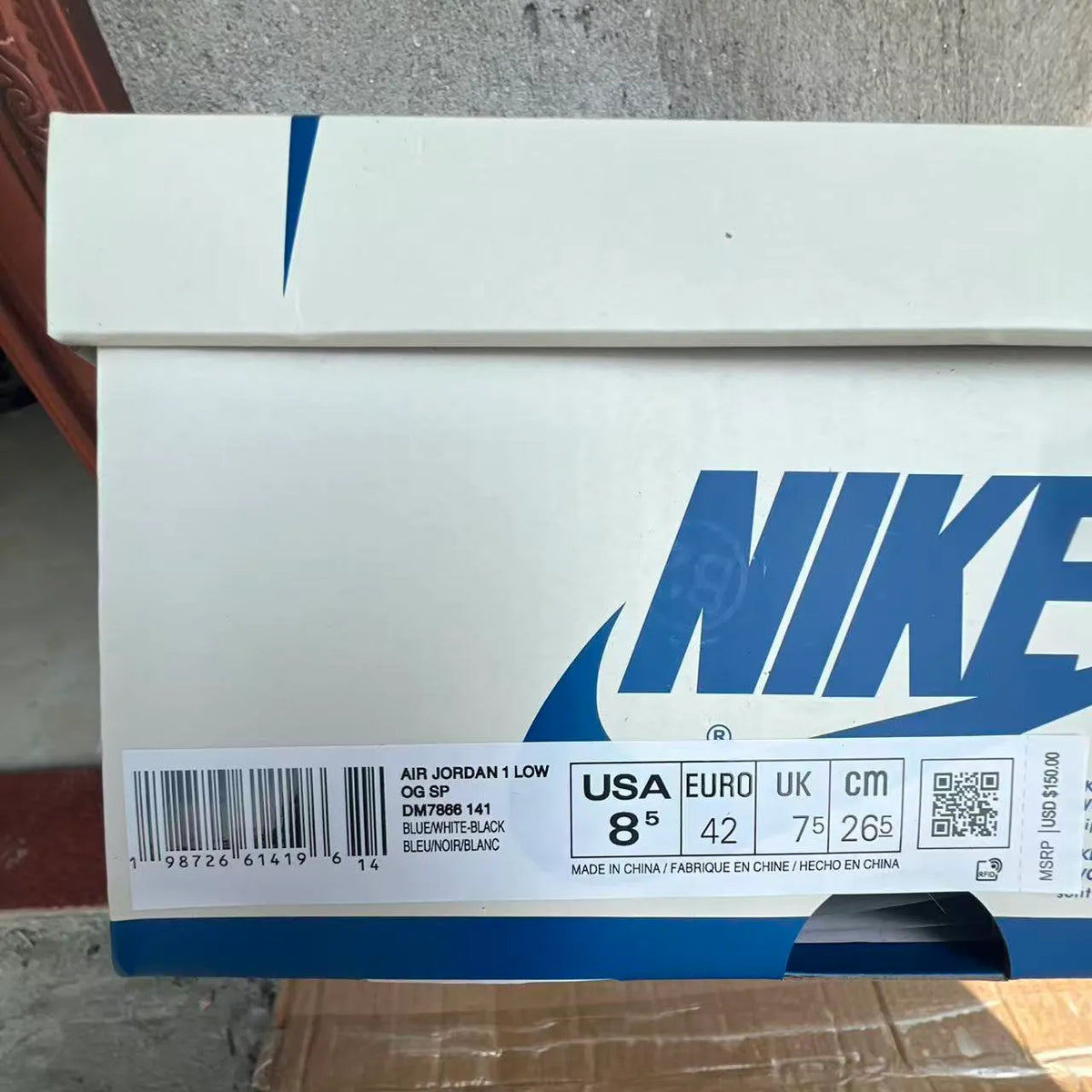 Travis Scott x Fragment x AJ 1 Low Sample Shoes Sneakers – nk0005290 image 11