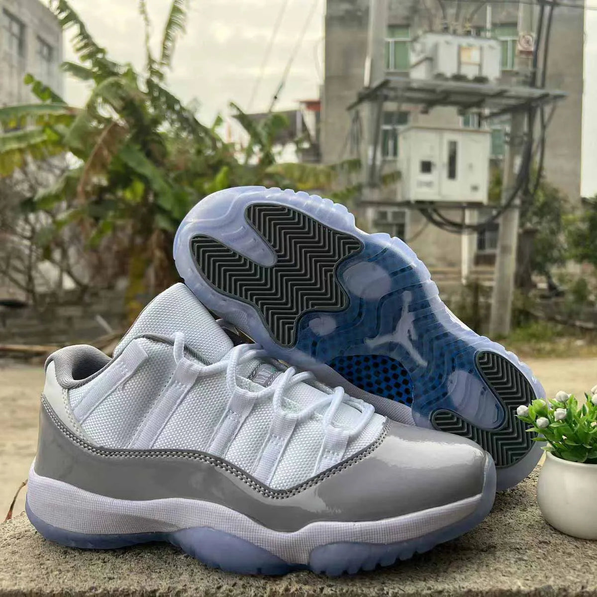 AJ 11 Low Cement Grey Shoes Sneakers - nk0002608 image 6