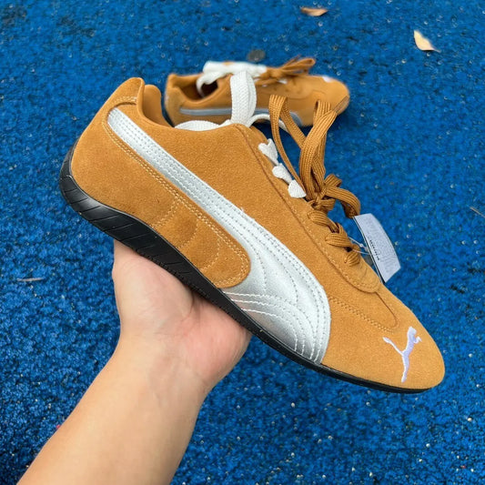 PM Speedcat Lace-up Honey Silver Shoes Sneakers - pm0000013 image 2