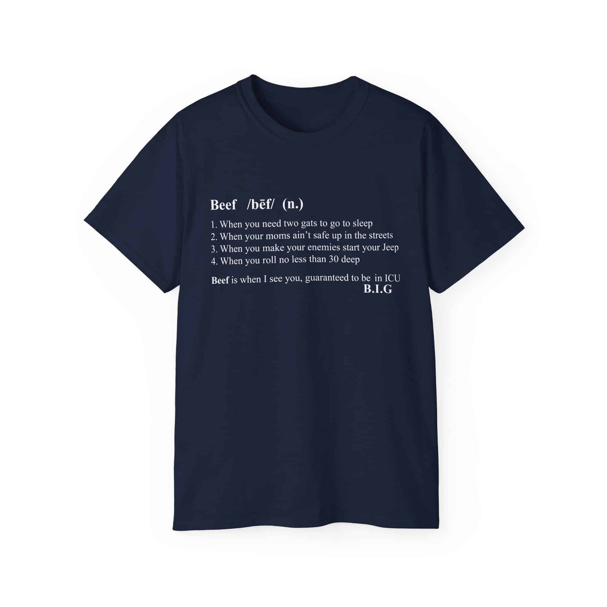 Beef Definition T-Shirt - 3XL, Navy image