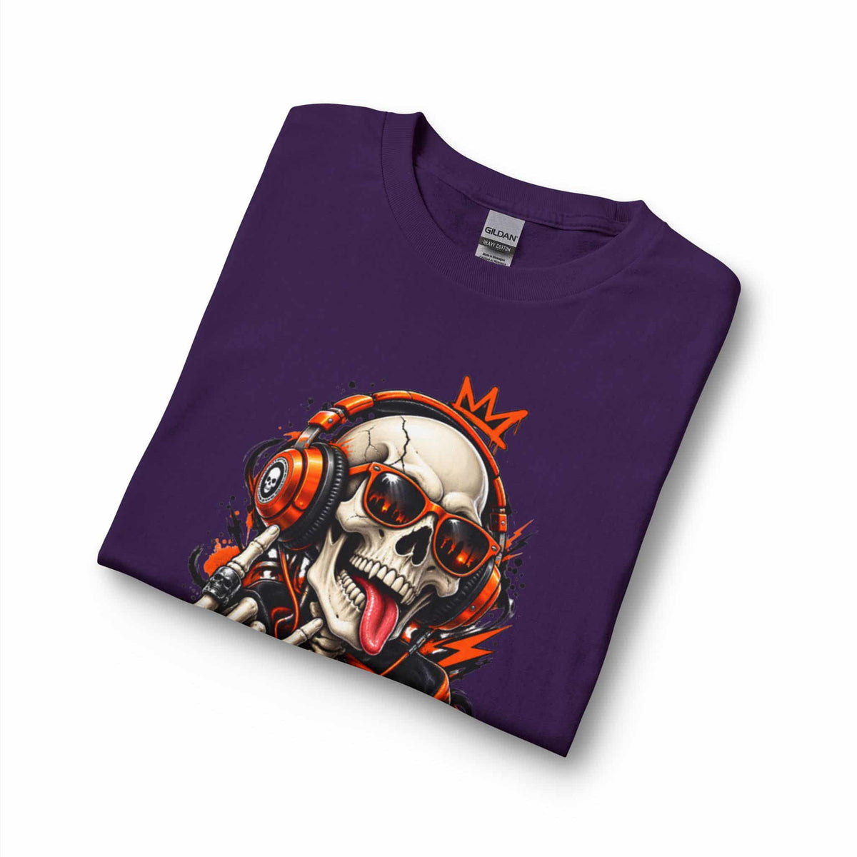 Neon Skull DJ Long Sleeve T-Shirt image 26