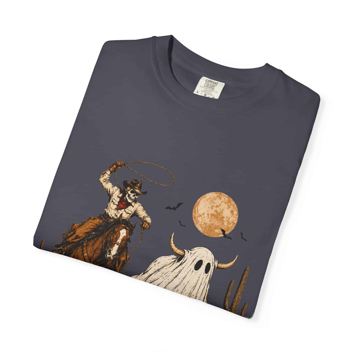 Halloween Basketball Skeleton Unisex Garment-Dyed T-shirt image 136