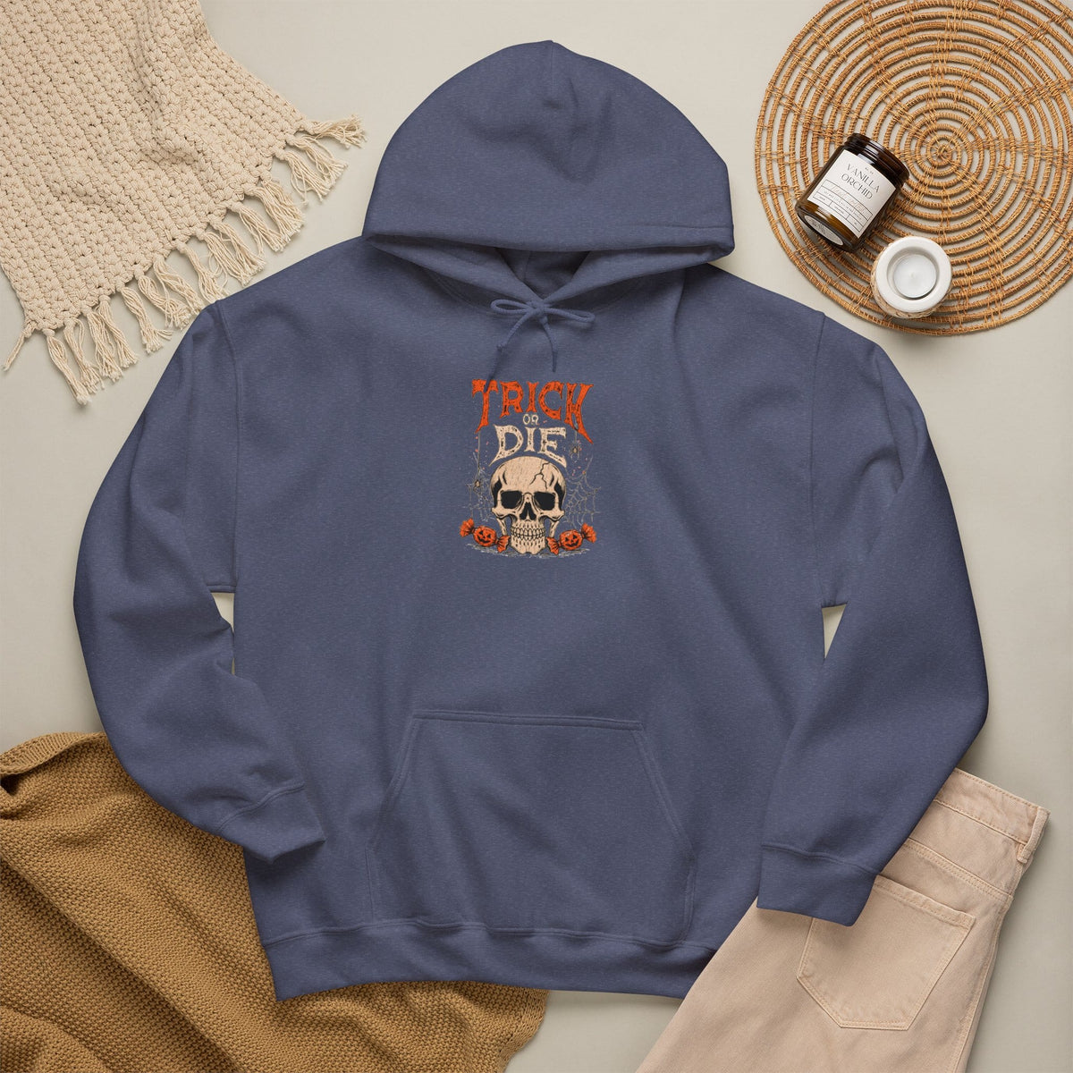 TRICK OR DIE Hooded Sweatshirt image 72
