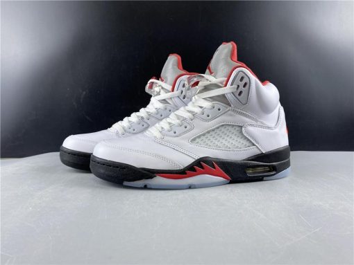AJ 5 Fire Red Silver Tongue (2020) Shoes Sneakers - nk0000787 image 23