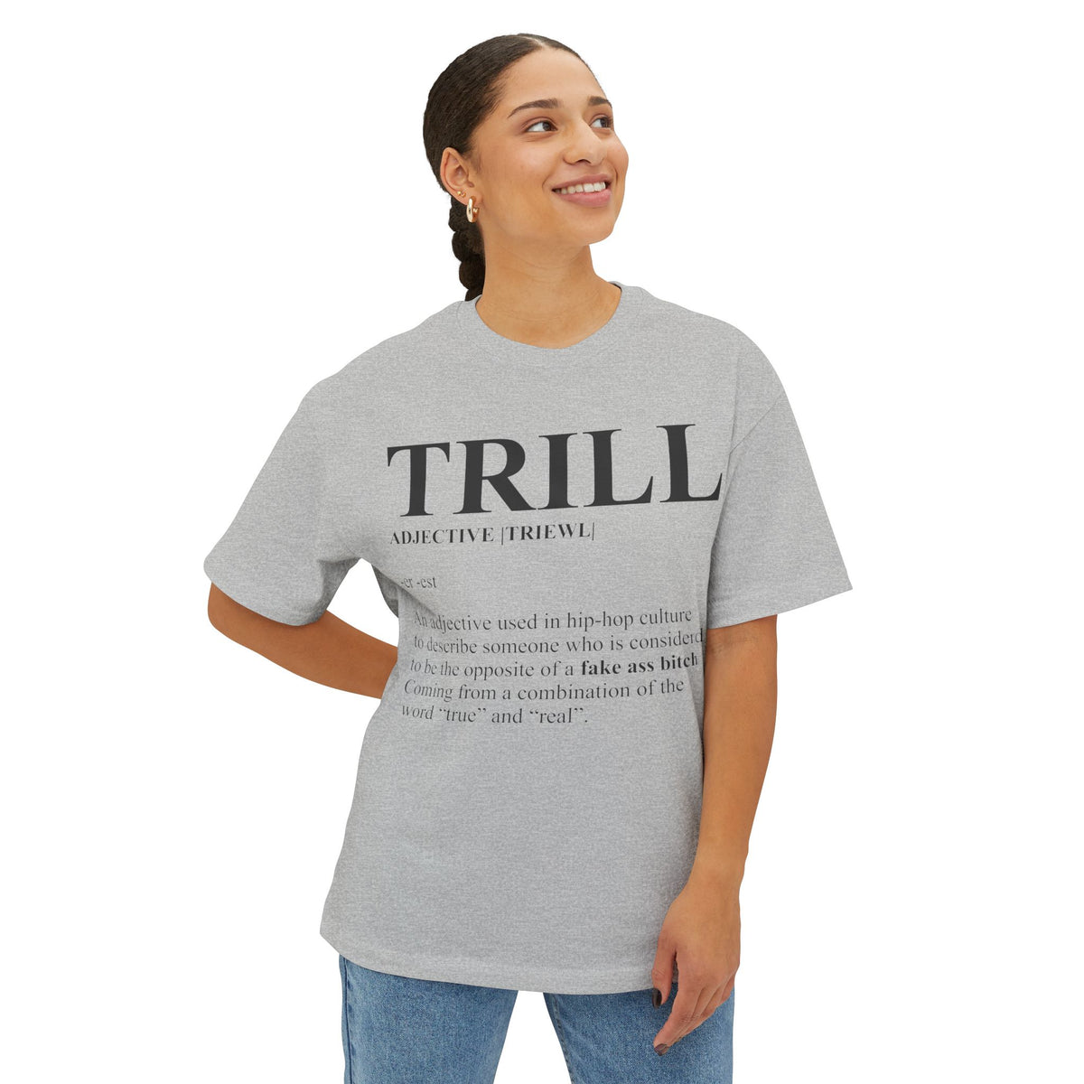 Trill Definition Unisex Oversized Boxy Tee image 27