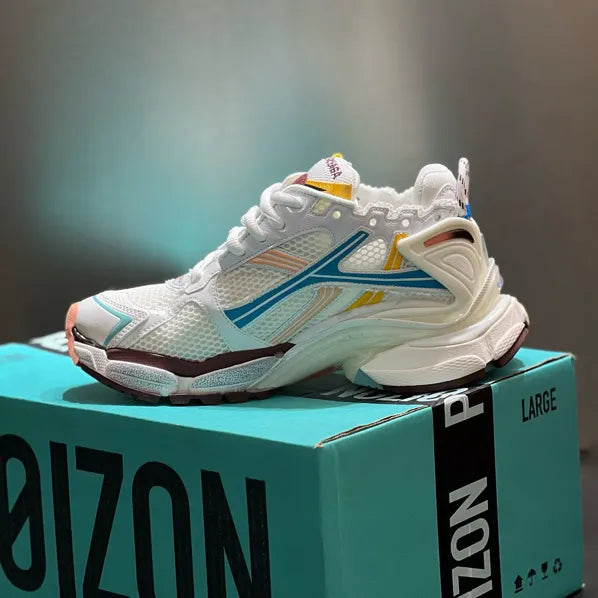 BLCG Runner Worn-Out White Blue PinkShoes Sneakers - bl0000035 image 3