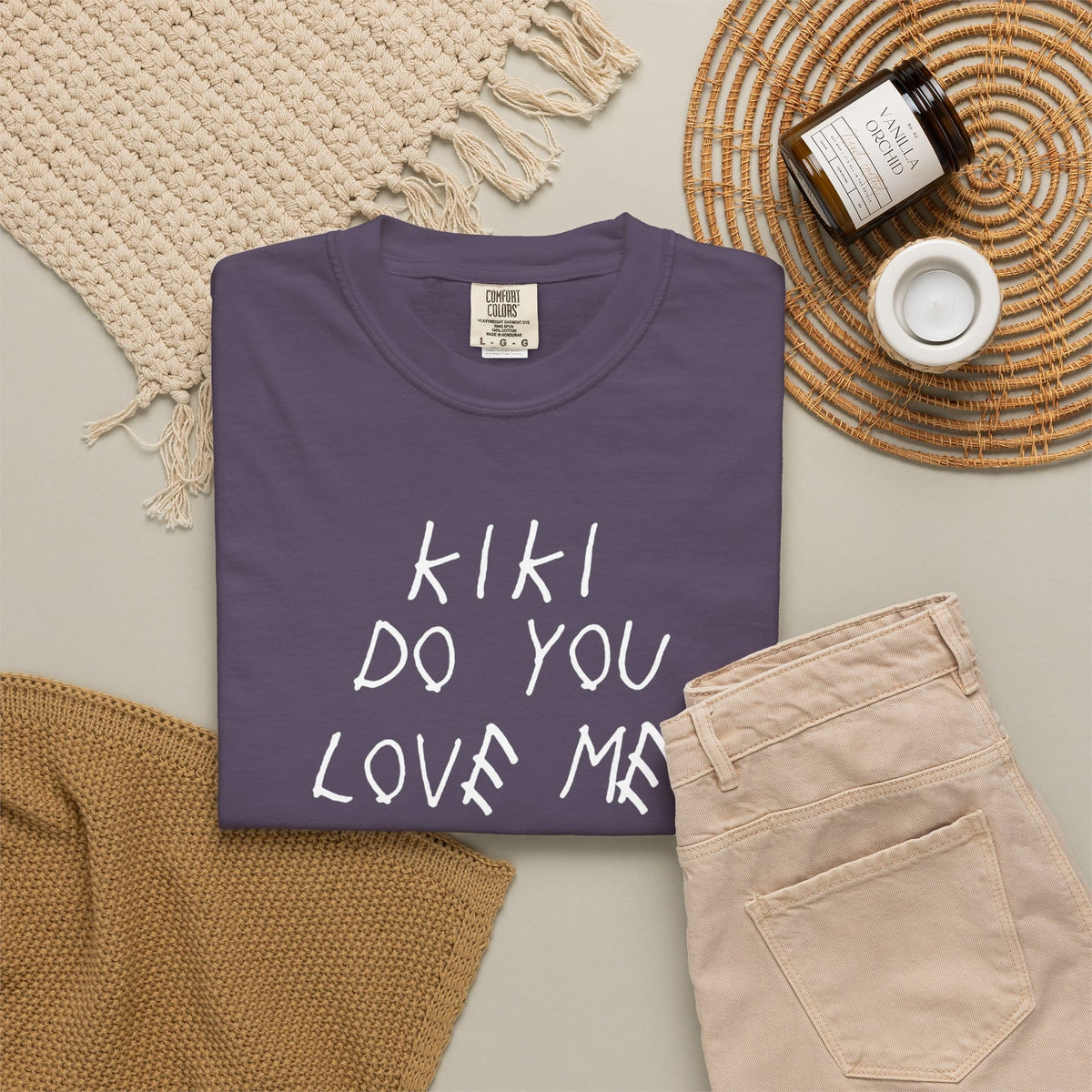 Kiki Loves Me Unisex Garment-Dyed T-shirt image 55